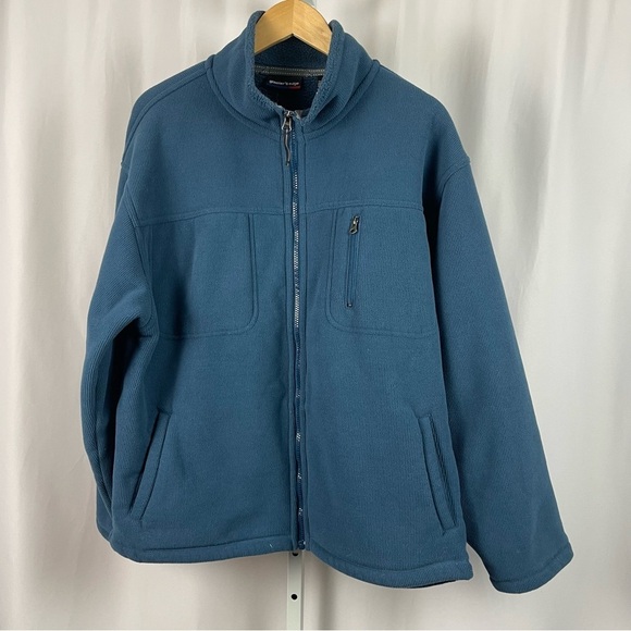 Vintage Glacier's Edge Men's Large Heavy Fleece Thick Warm Winter Jacket Hiking - Picture 1 of 8